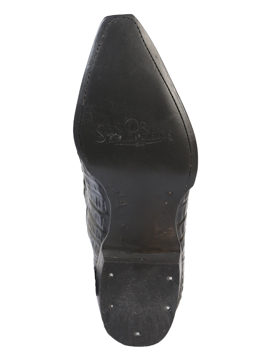 Cowboy boot El Senor de los Cielos - Caiman - Black 40854