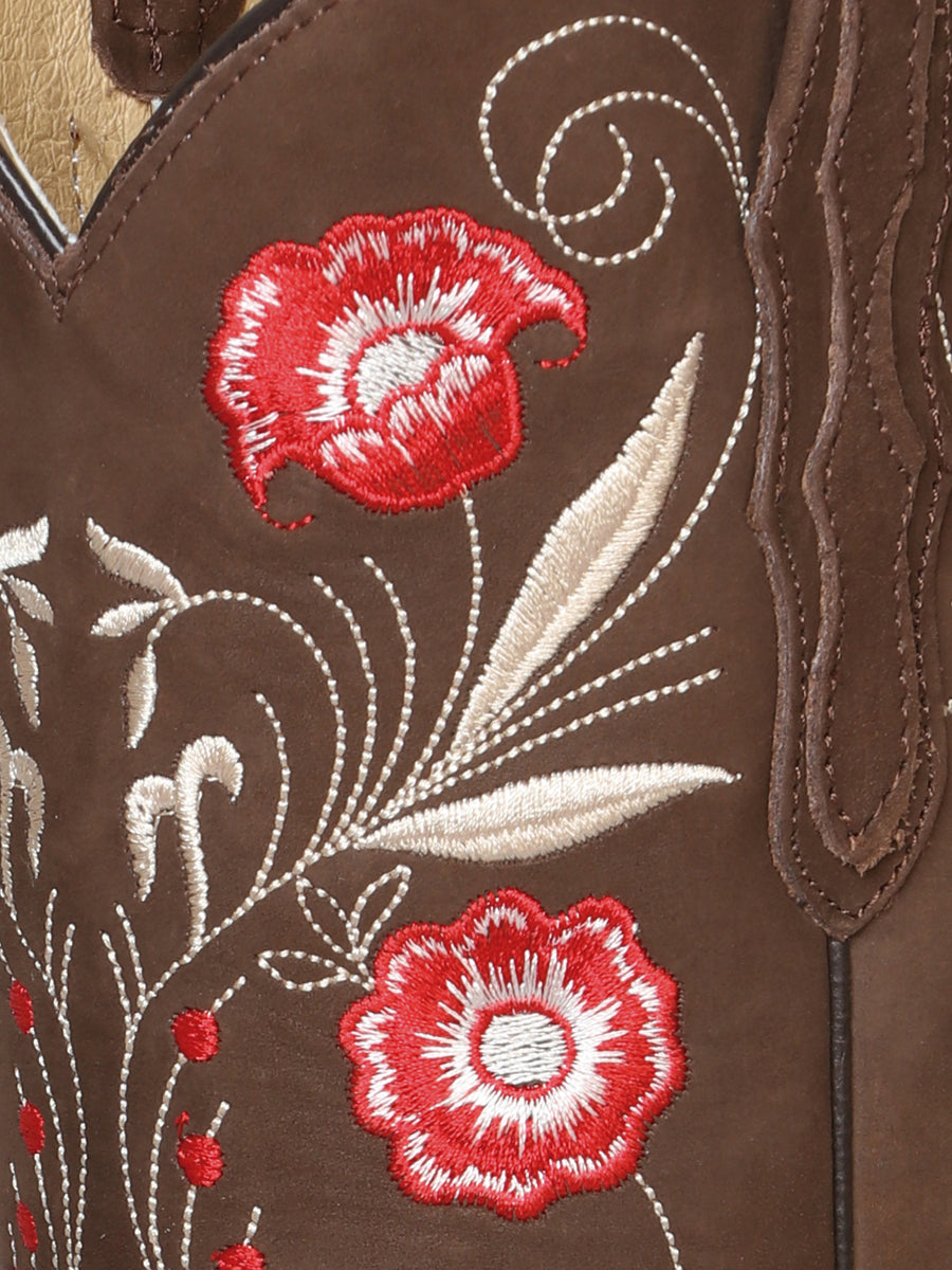 El General Womens Rodeo Boot - Suede Brown 42984