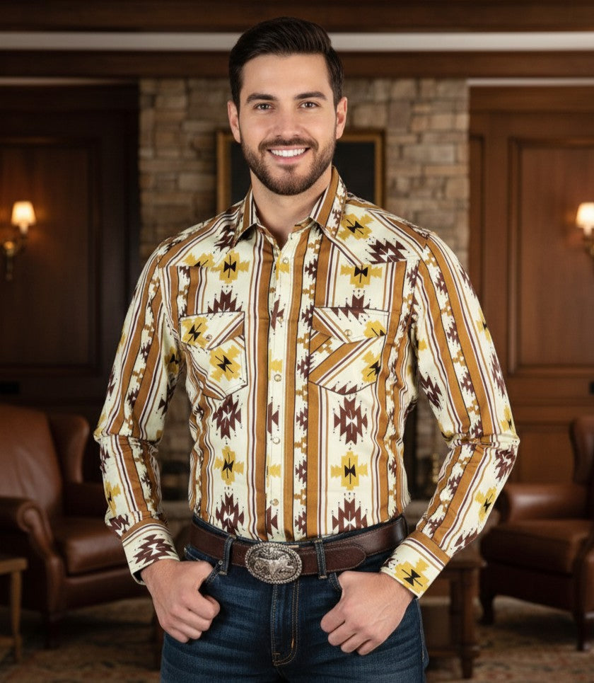 Men's Snap Button Shirt