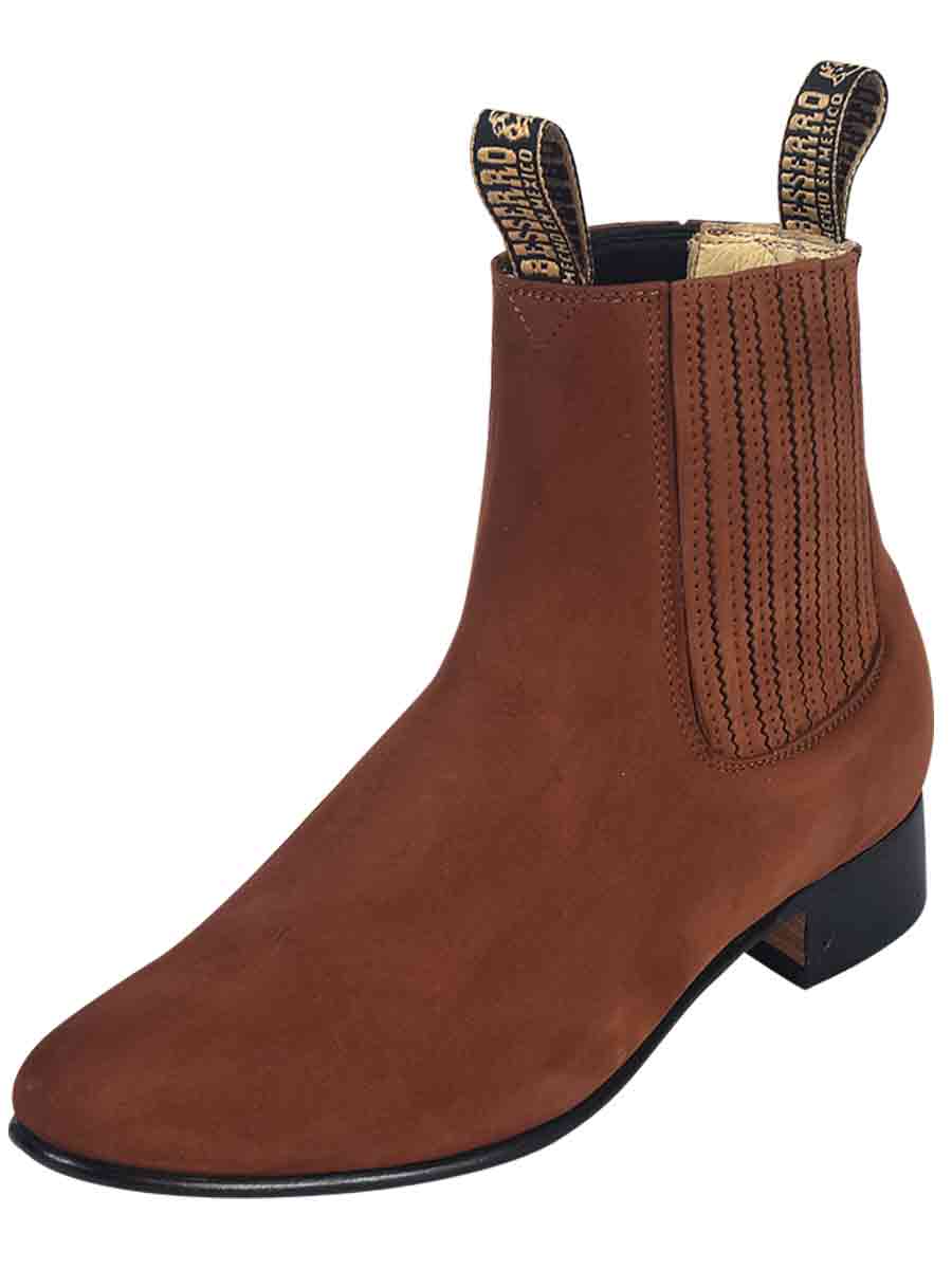 El Besserro Charro Boot - Nobuck Camel 204