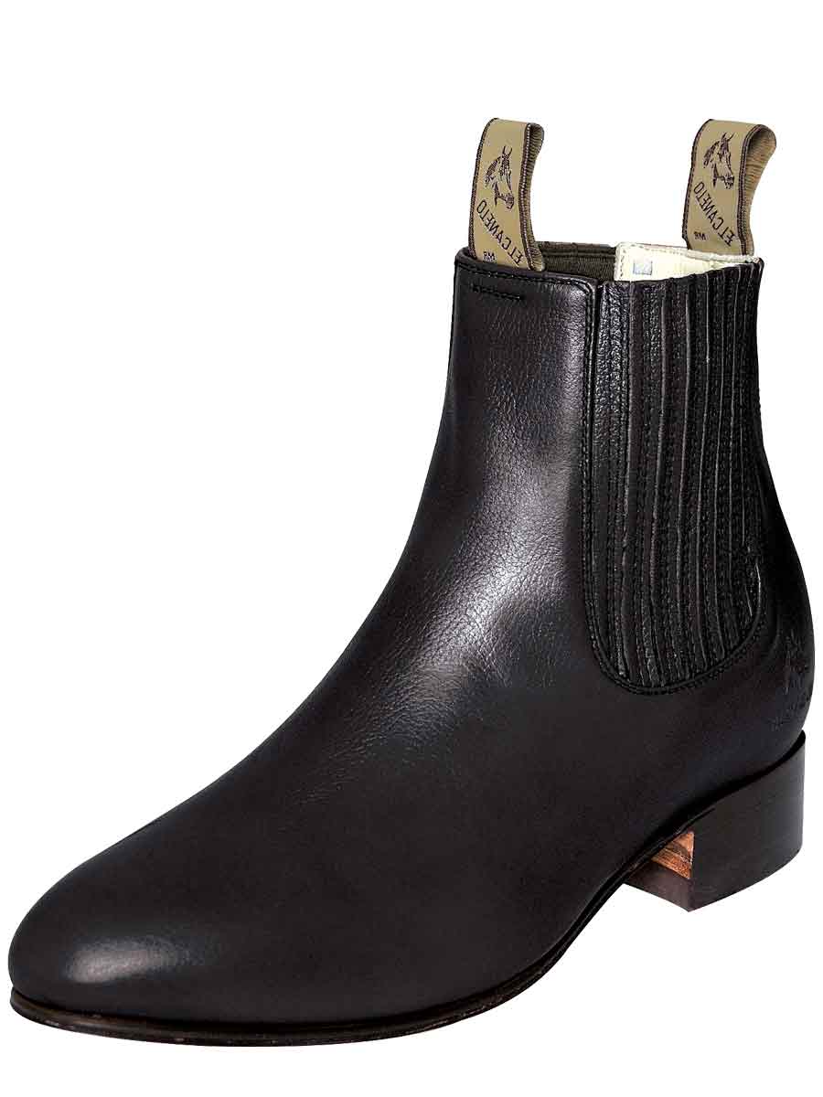 El Canelo - Charro Ankle Boot   - Atlas Black 232