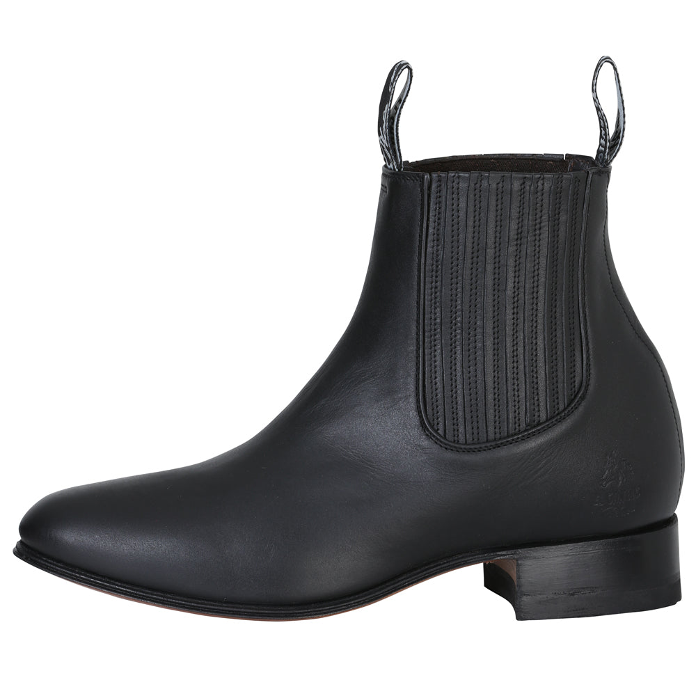 El Canelo - Charro Ankle Boot   - Atlas Black 232