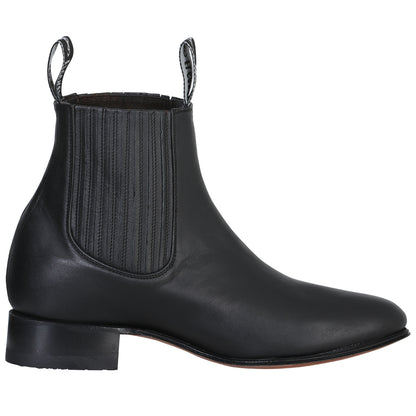 El Canelo - Charro Ankle Boot   - Atlas Black 232