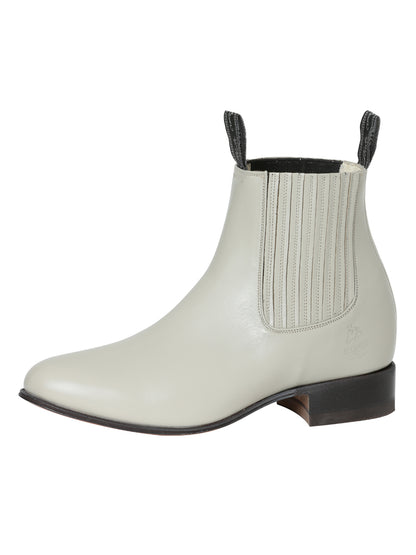 El Canelo - Charro Ankle Boot - Oyster 233