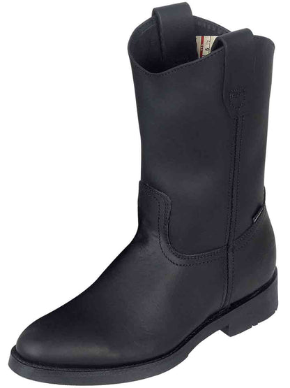 Establo Men's Work Boot - Leather Grasso -  Black 311