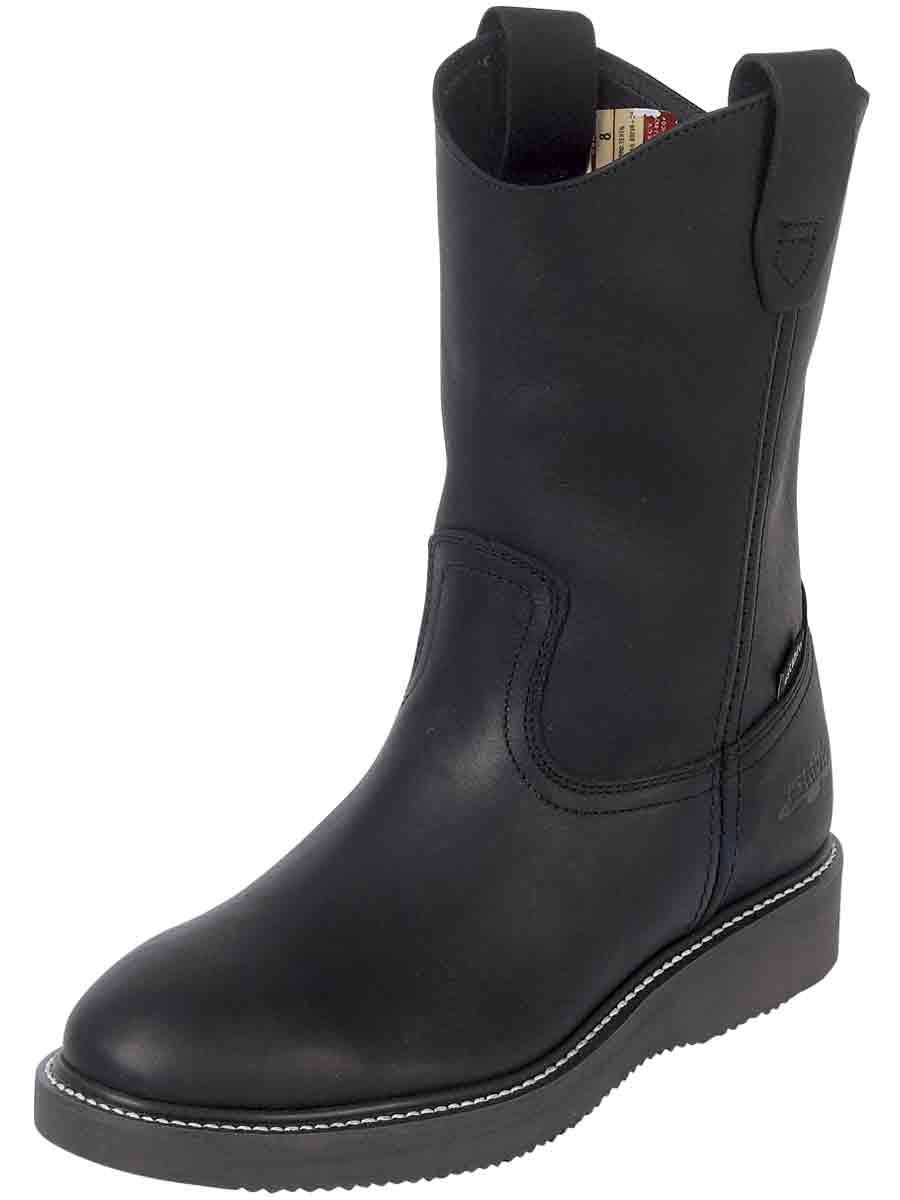 Establo Men’s Work Boot Grasso Leather

 - Black 312