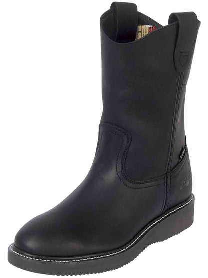Establo Men’s Work Boot Grasso Leather

 - Black 312