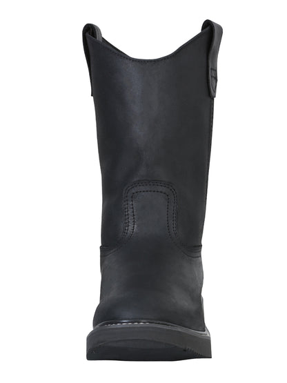 Establo Men’s Work Boot Grasso Leather

 - Black 312