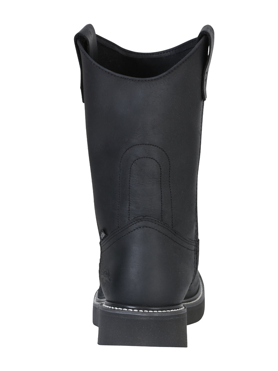 Establo Men’s Work Boot Grasso Leather

 - Black 312