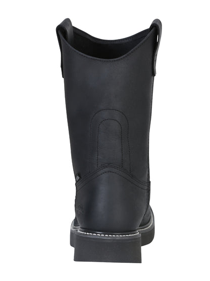 Establo Men’s Work Boot Grasso Leather

 - Black 312