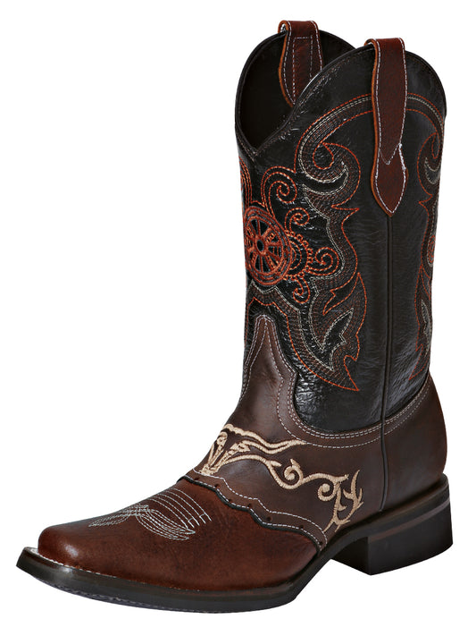El General Rodeo Boot - Crazy  Wine with Embroidery 40667