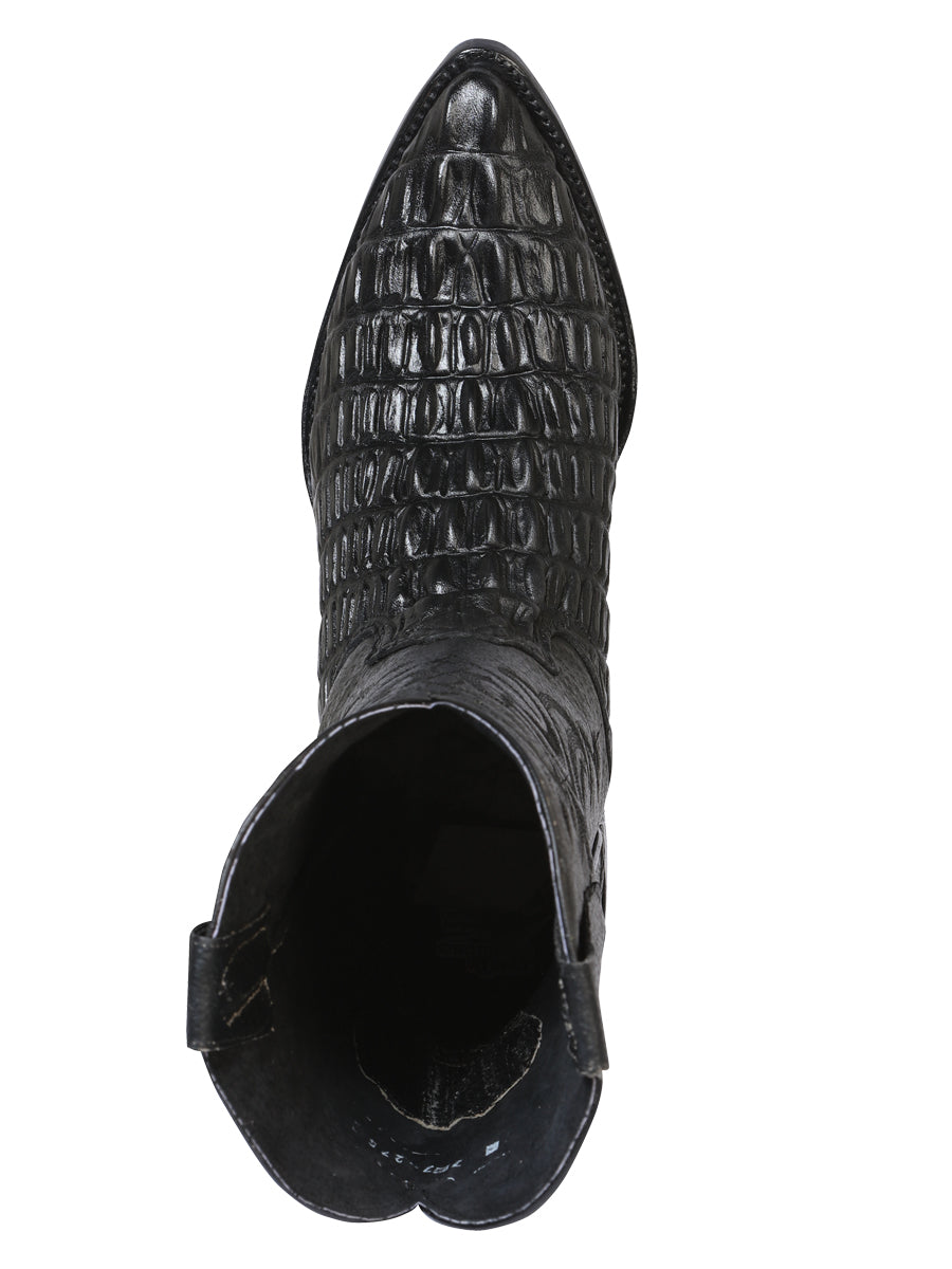 Cowboy boot  El Senor de los Cielos - Caiman  - Black 40842