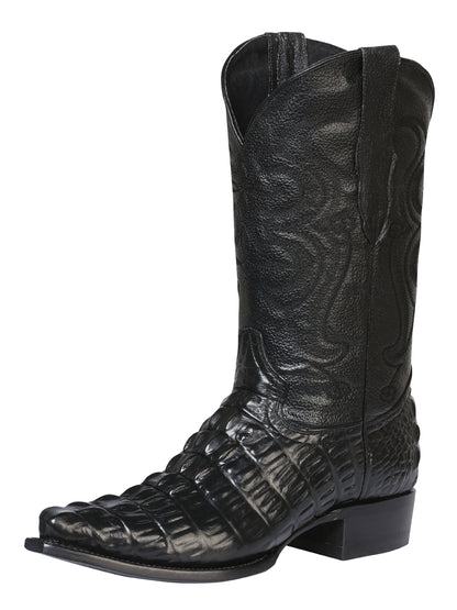 Cowboy boot  El Senor de los Cielos - Caiman  - Black 40854