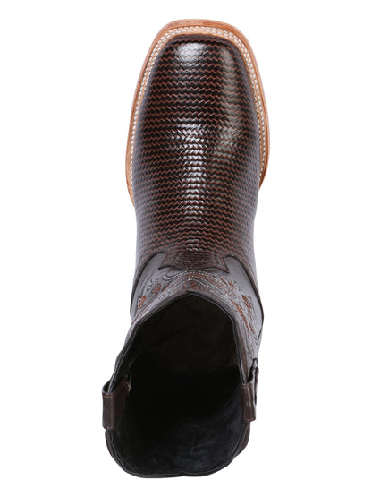 El General Men's Rodeo Boot - Printed Cigar 41791