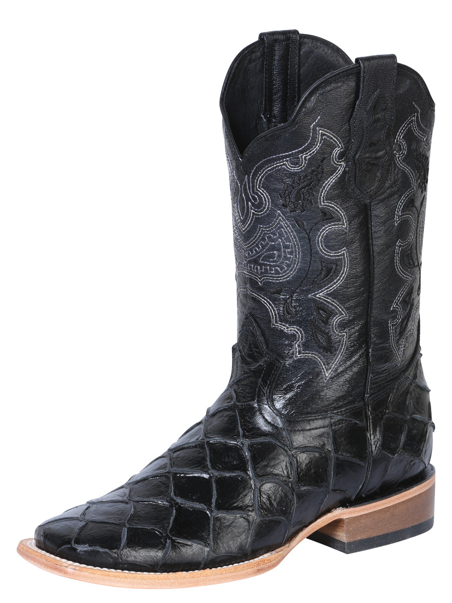 El General Rodeo Boot - Imit Pirarucu - Black 41792