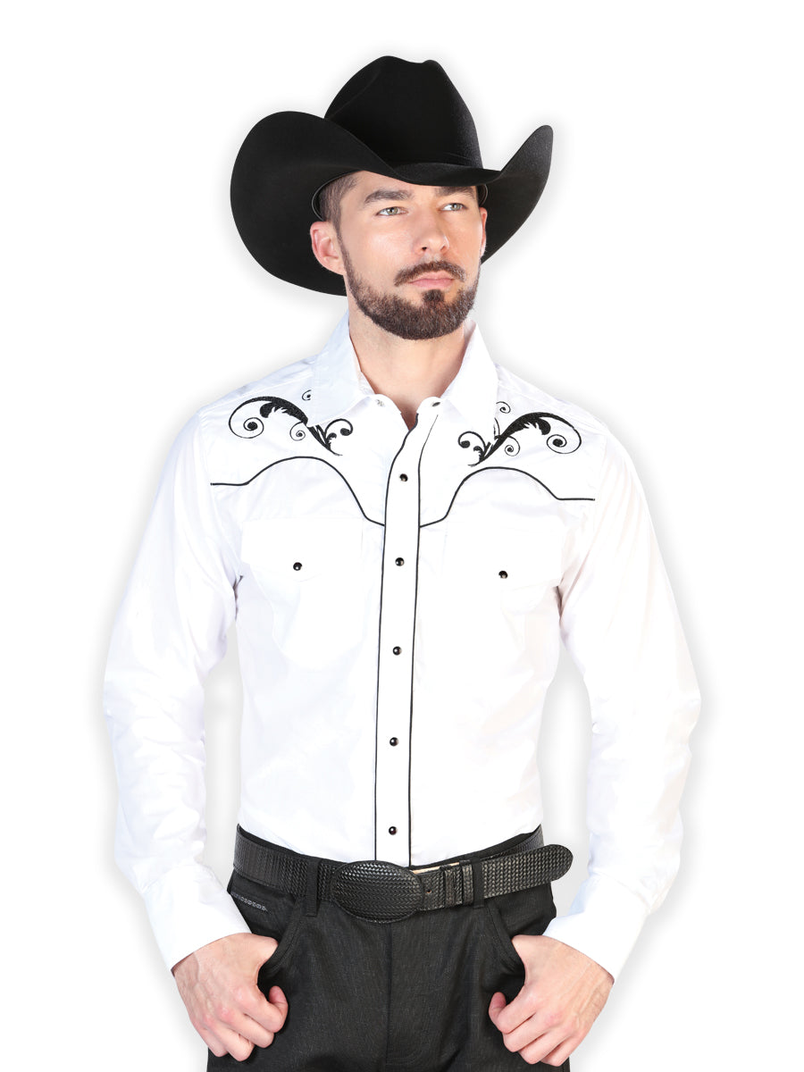 El Señor de los Cielos Embroidery Shirt White/Black 42957
