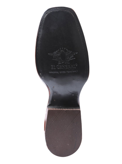 El General Womens Rodeo Boot - Nobuck Peach 42979