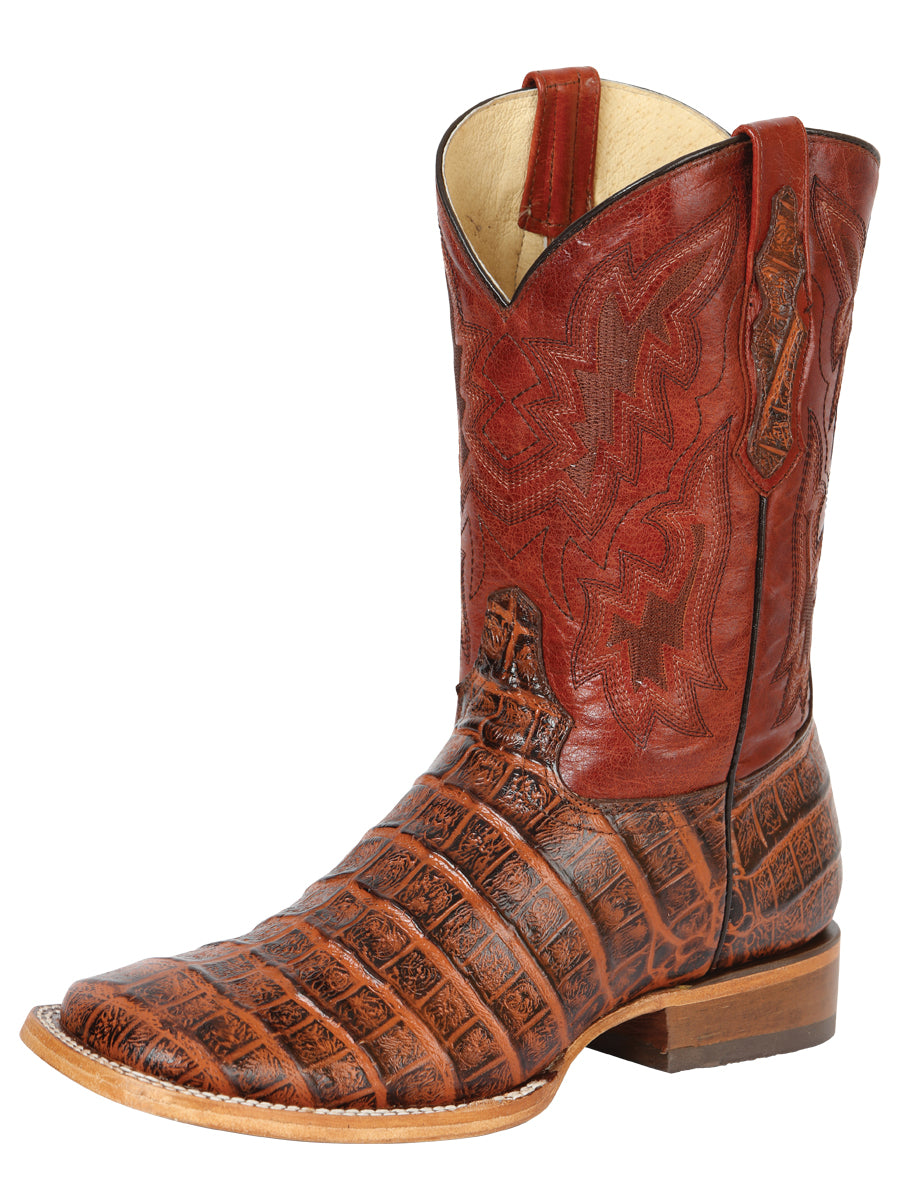 Men’s Western Boot Print Caiman Belly 100 Años - Brandy

  43630