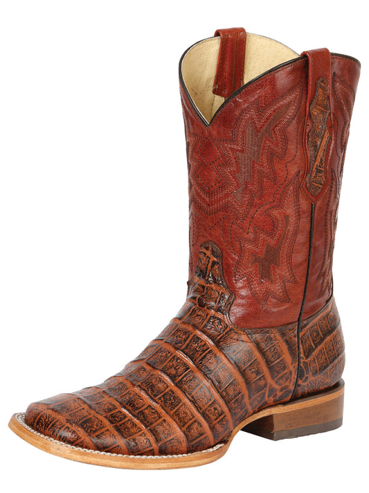 Men’s Western Boot Print Caiman Belly 100 Años - Brandy

  43630