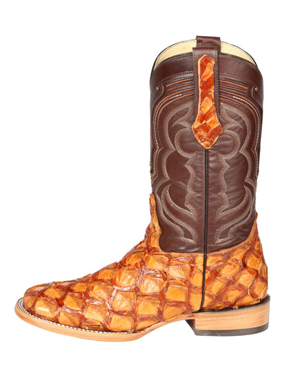El General Men's Exotic Monster Fish Rodeo Boots - Honey 44606