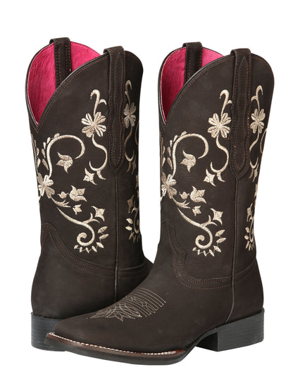 Cowboy Boot  - El Geneal Rodeo - Woman  - Nobuck Brown 44642