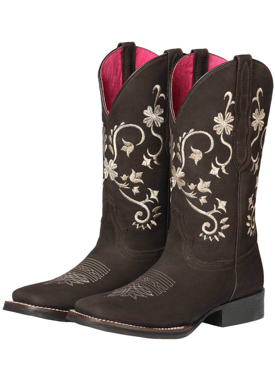 Cowboy Boot  - El Geneal Rodeo - Woman  - Nobuck Brown 44642