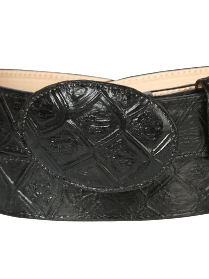 Cowboy Belt - El General  - Imitation- Pirarucu - Black 44667