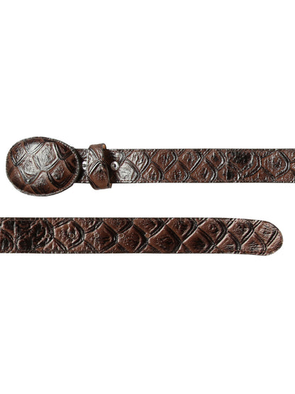 Cowboy Belt - El General  - Imitation- Pirarucu - Brown 44668