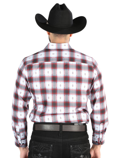 El General - Casual Long Sleeve Shirt -  Black/Red 44701