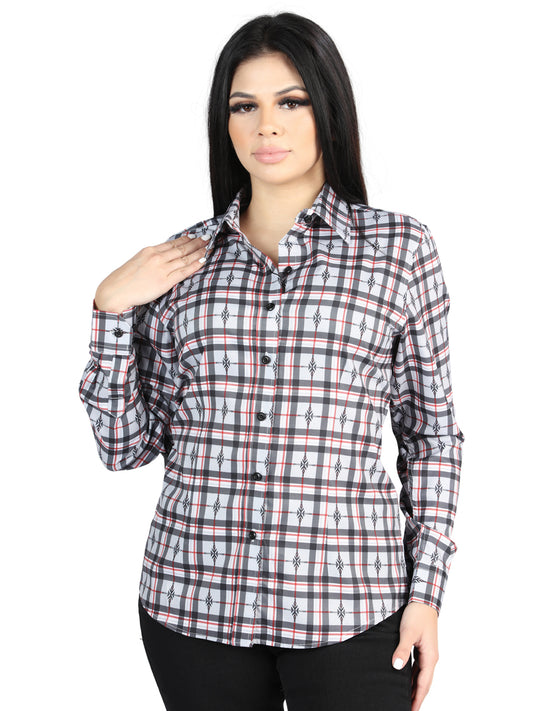 El General  -  Casual Long-Sleeve Shirt  - Black/White 44720