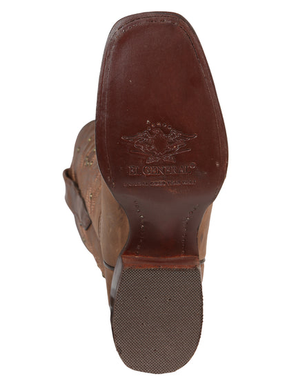 El General Women’s Rodeo Boot  - Alazan Brown 44853