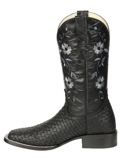 El General Women’s Rodeo Boots Petatillo - Black 44856
