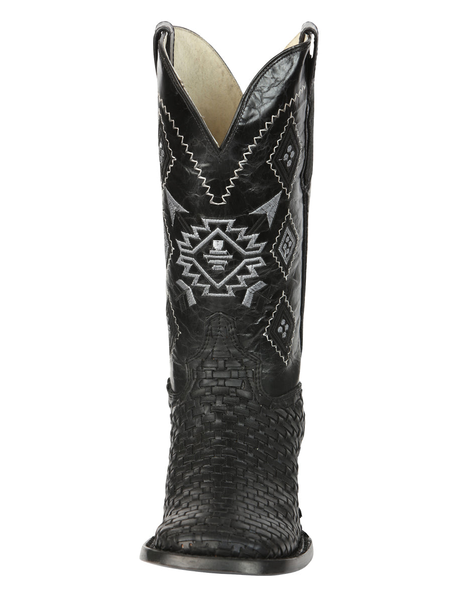 El General Men’s Petatillo Crazy Black Rodeo Boots 44884