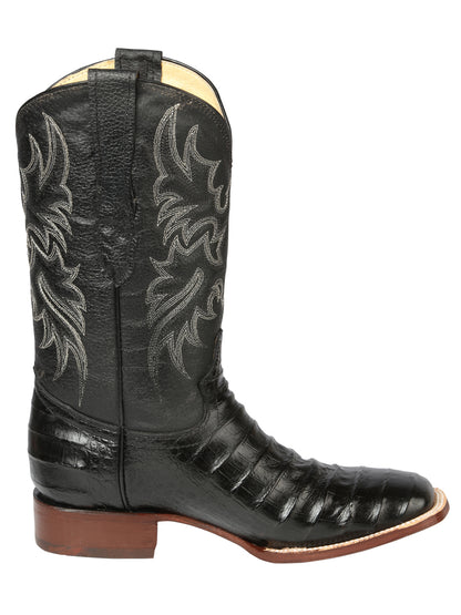 El General Rodeo - Printed Alligator leather boots - Black 44938