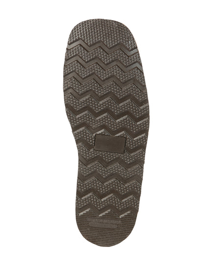 El General Men’s Brown Woven Ankle Boots with Zipper 45184