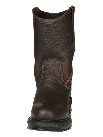 Buffalo & Bull Men’s Work Boots with Toe Cap Bovine Leather - Rino  Moka 45260