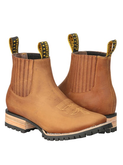 El General Men’s Ankle Boots - Crazy Horse Papaya 45342