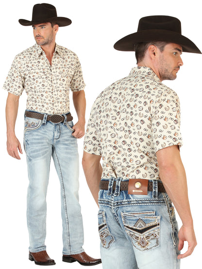 Centenario Men's Premium Denim Boot Cut Pants - Medium Blue  45533