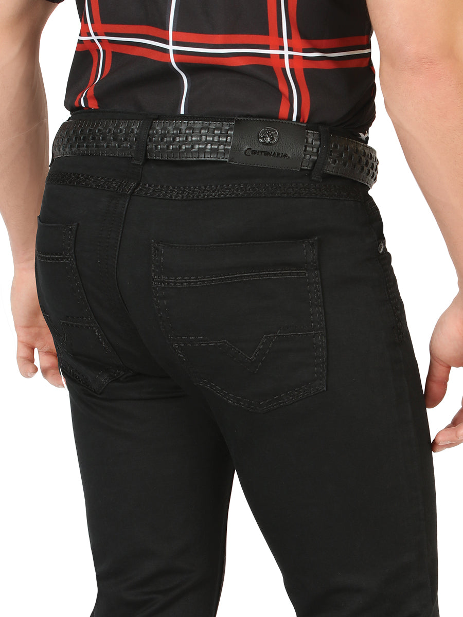 Centenario Slim Fit Denim Pants - Black 45540