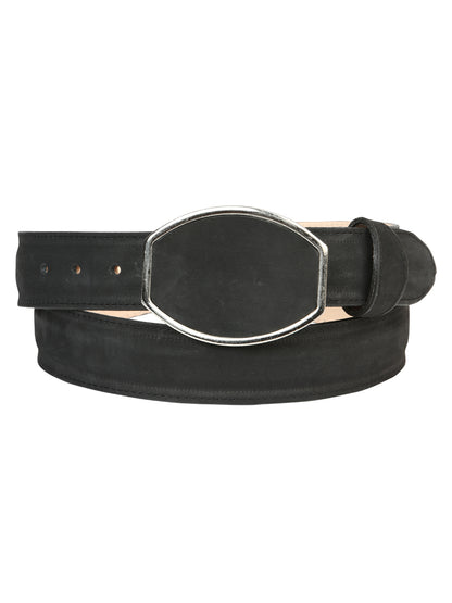 El General Men’s Western Nubuck Black Belt 45575