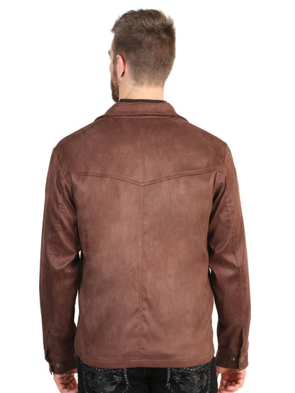 El General Men’s Suede Jacket - Brown
 45649
