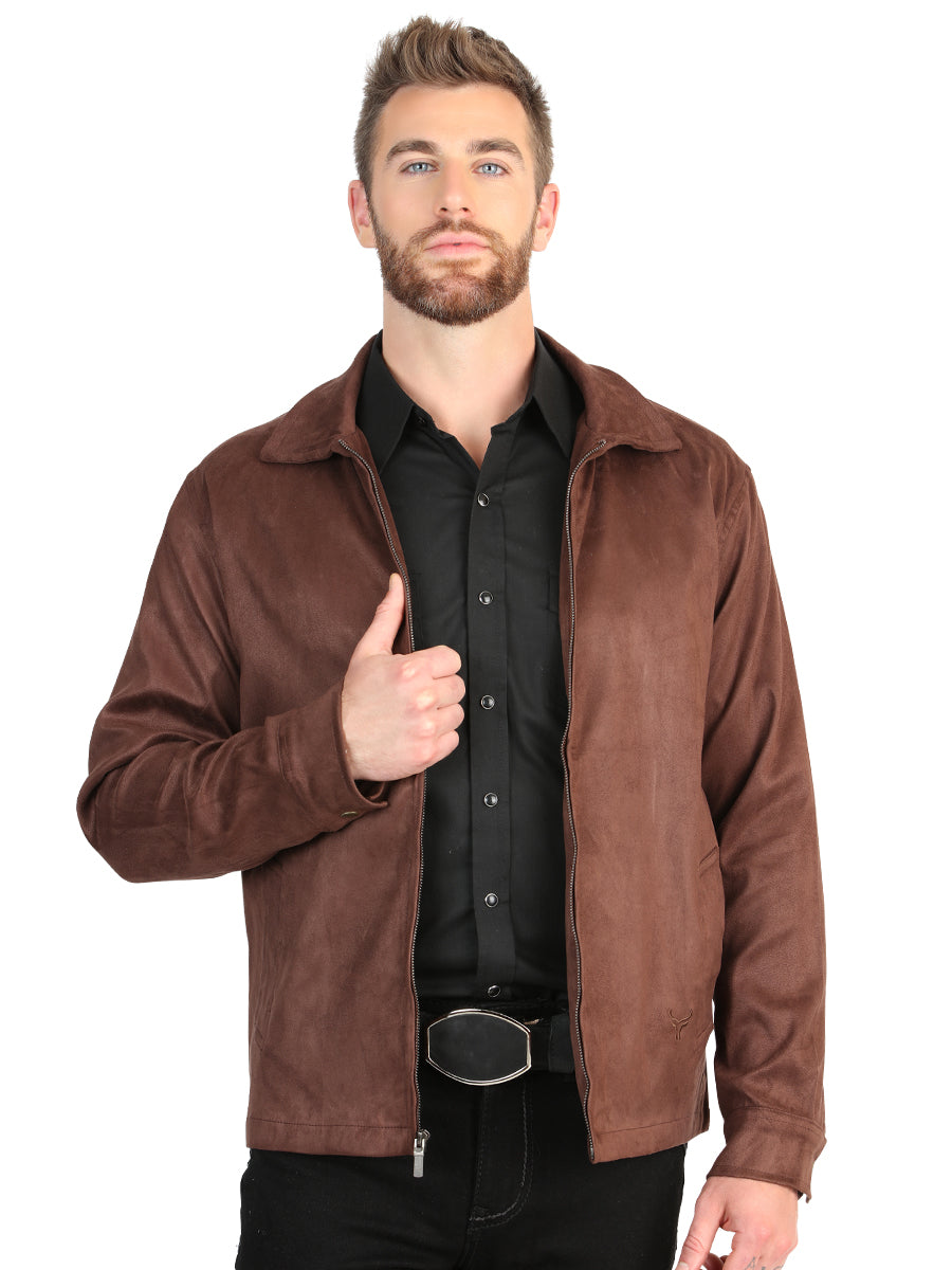 El General Men’s Suede Jacket - Brown
 45649