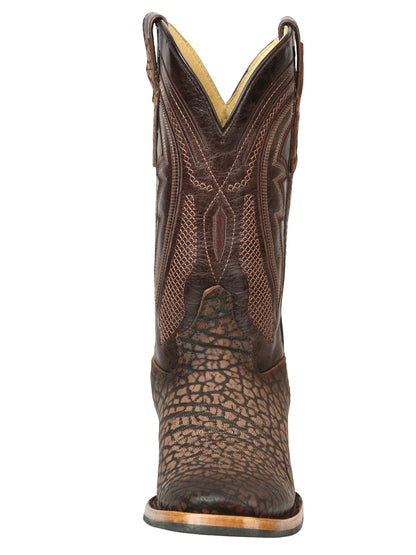 Men’s El General Rodeo Boot - Imitation Bull Neck Sand 45667