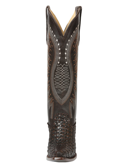 El General Women’s Embroidered Western Boots - Choco 45782
