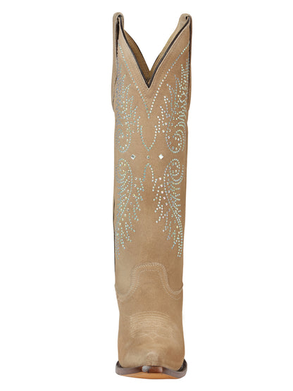 El General Women’s Western Suede Boots - Tuscani 45793