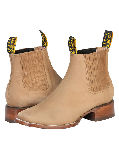 El General Men's Nobuck Ankle Boot - Nobuck Sand 126194