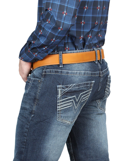 El Norteño Medium Blue Skinny Stretch Pants 126631