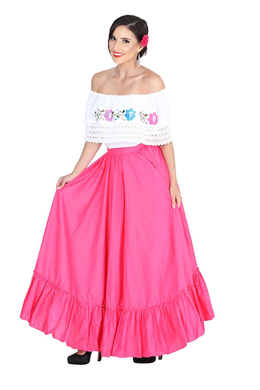 Dancing Skirt Doble Vuelo 100% Cotton Pink 601314