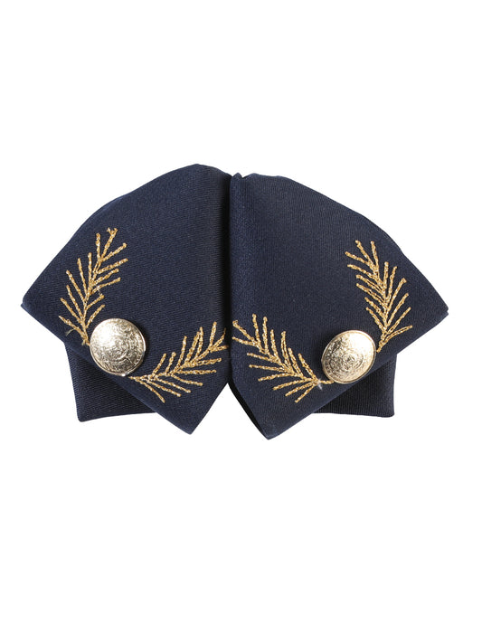 Adult 
Mexican Charro Bow Tie 100% Polyester Navy Blue/Gold  601782