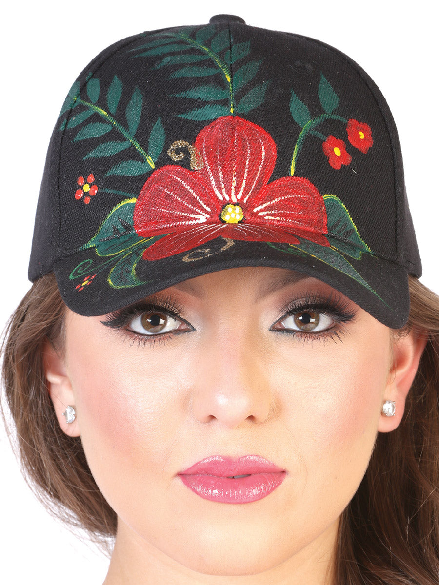 Artisanal Hand Painted Cap 60% Polyester, 40% Nailon Black  602670